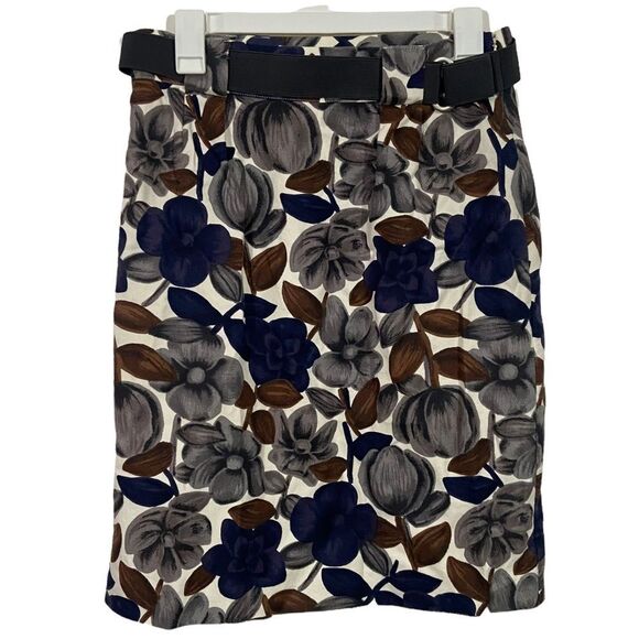 Boden Dresses & Skirts - Boden Blue Floral Midi Length Pencil Skirt